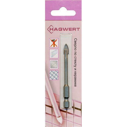 

сверло по керамической плитке и стеклу 4мм hagwert 576004