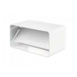 Фото Соединитель прямоугольных каналов (110*55мм) пвх, с клапаном, 5151, вентс