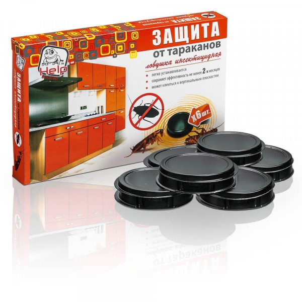 Фото Ловушки пластиковая help от тараканов /6шт/