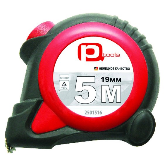 Фото Рулетка 7,5м 25мм с автостопом, прорезин. корпус, магнит. pqtools 2501517