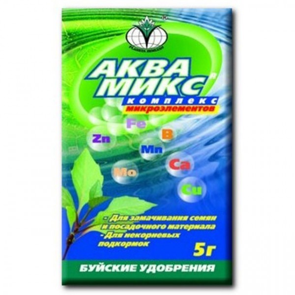 Фото Удобрение аквамикс 5г для замачивания семян