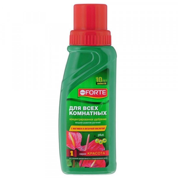 Фото Удобрение bona forte красота минеральное для всех комнатных растений 285мл
