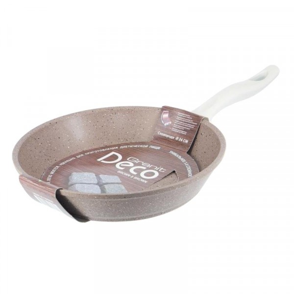 Фото Сковорода деко granit браун-браун d=26см без крышки, антипригарное покрытие hur-a-110bb
