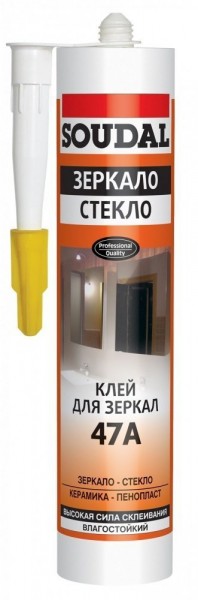 

клей soudal для зеркал, стекла, керамической плитки 300мл бежевый