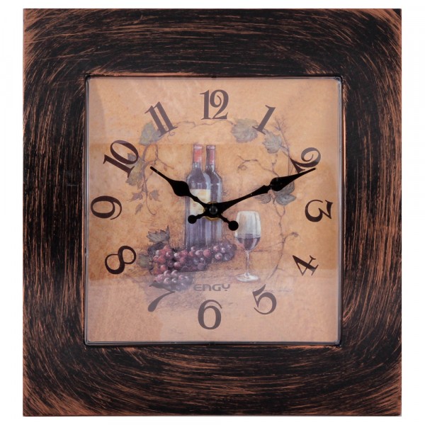Фото Часы настенные кварцевые engy модель ес-20 квадратные 9320