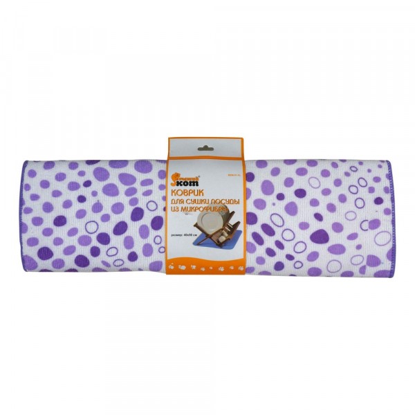 Фото Коврик для сушки посуды из микрофибры mdm-01-xl, размер: 40*50 см