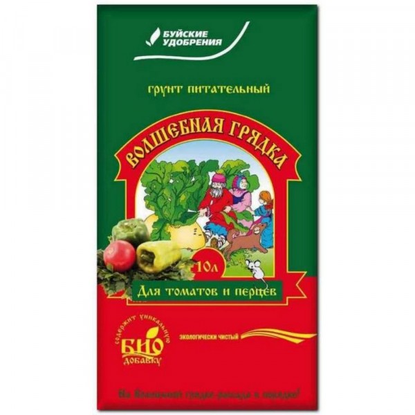 

грунт для томатов, перцев, баклажанов волшебная грядка 10л питательный /бхз/