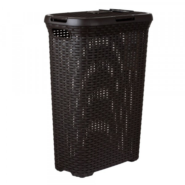 

корзина для белья rattan style 40л темно