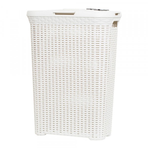 

корзина для белья 40л rattan style кремовая 00709-885