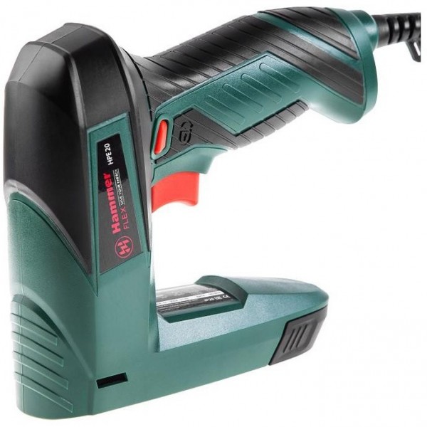 степлер электрический hammer flex hpe20 20уд/мин п 8-14мм; t 14мм скобы для степлера hammer flex 215 001 12x5x1 2 мм u образные тип 28 1000 шт