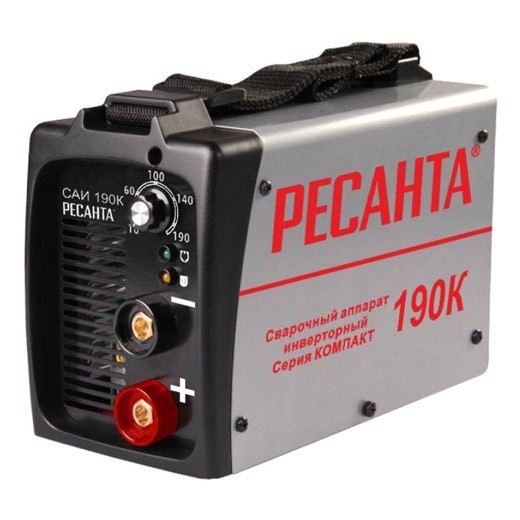 Фото Инвертор сварочный ресанта саи 190к (190а, электрод 2-5мм, 5500вт, 220в) 65/36