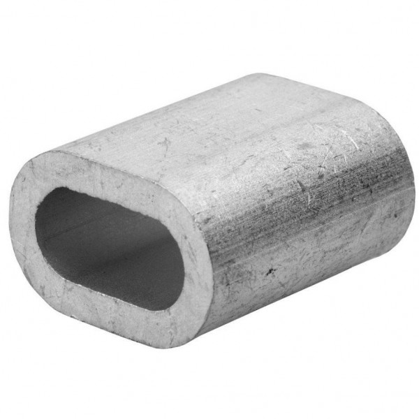 Фото Зажим (наконечник) троса прижимной 8 мм din 9093 (1 шт)