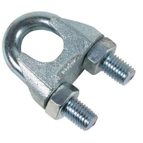 Фото Зажим троса дугообразный 6 мм din 741 (2 шт)