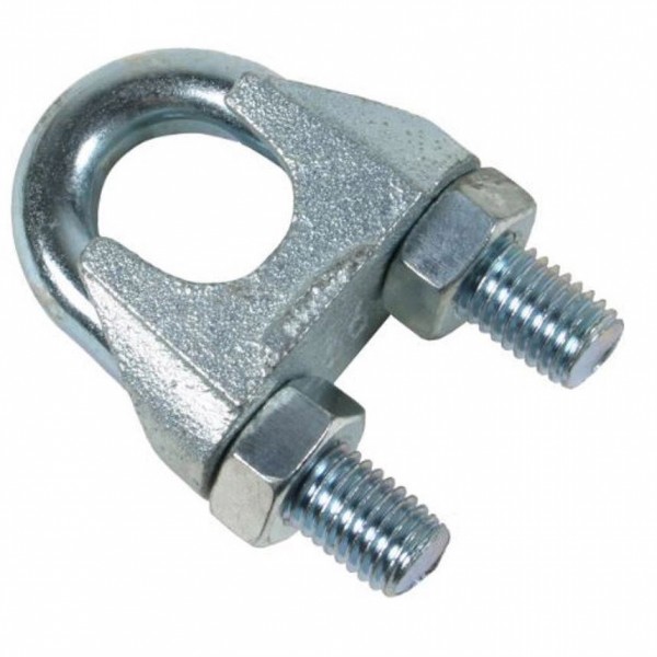 Фото Зажим троса дугообразный 10 мм din 741 (2 шт)