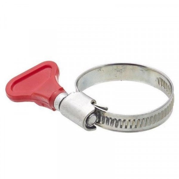 Фото Хомут обжимной из нерж. стали 20-32 мм (с бабочкой) (1 шт)