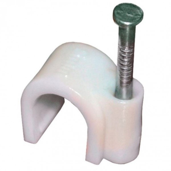 Фото Скоба для кабеля круглая а3 мм (50 шт) 103644