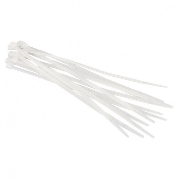 Фото Хомут - стяжка 3,0х150 белый (нейлон) (100шт)