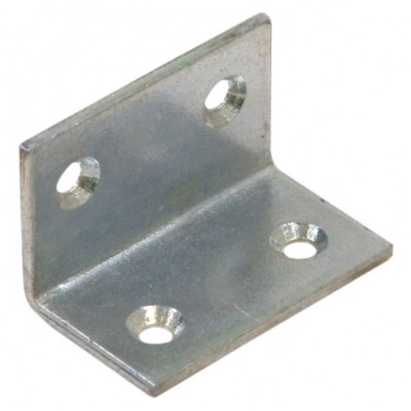 Фото Уголок мебельный оцинк. 26х31х27х1,5 мм с шурупом (2 шт)