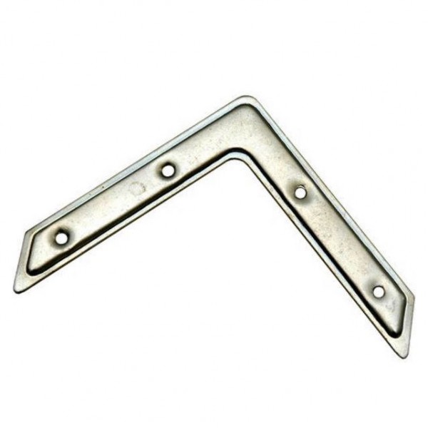 Фото Уголок мебельный оцинк. 80х80х2,0 мм с шурупом (2 шт)