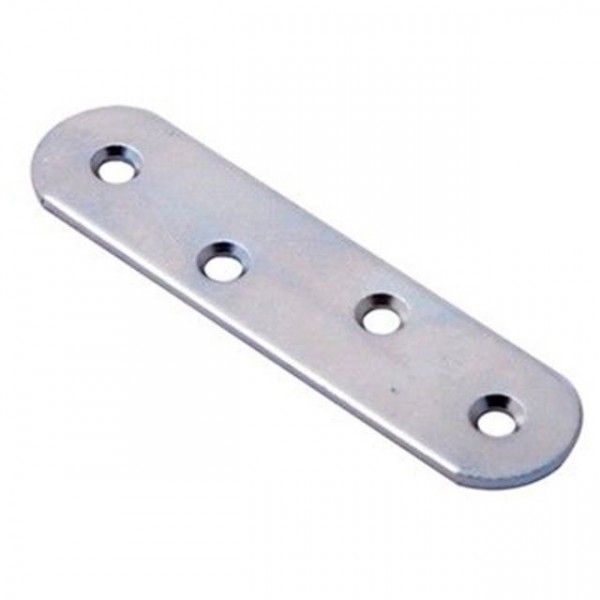 Пластина мебельная оцинк. 38х12х2,0 мм с шурупом (4 шт)