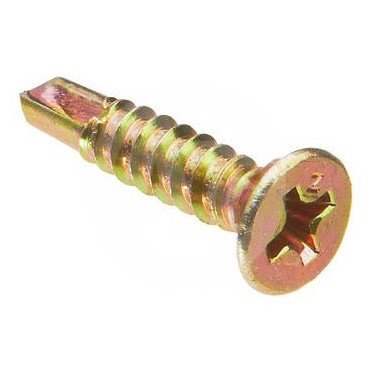 Фото Саморезы оконные с буром 3,9х25 (500 шт) желтые