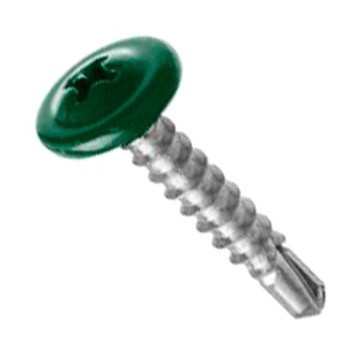 Фото Саморез шсмм св. 4,2х16 т.зел. kp ral 6005 (200 шт)