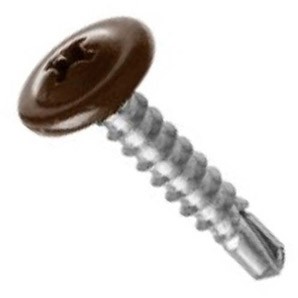 Фото Саморез шсмм св. 4,2х16 т.кор.  kp ral 8017 (200 шт)