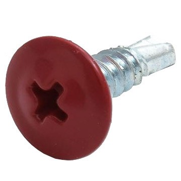 Фото Саморез шсмм св. 4,2х16 т.кр. kp ral 3005 (200 шт)