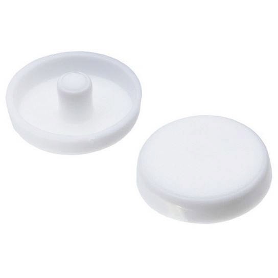 Фото Заглушка декоративная 8 мм белая (35 шт)