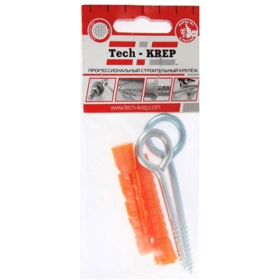 Шуруп-кольцо 4х40 с унив. дюбелем 6х36 (2 шт)