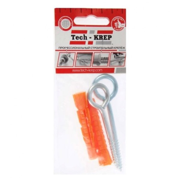 Фото Шуруп-кольцо 6х60 с унив. дюбелем 10х61 (2 шт)