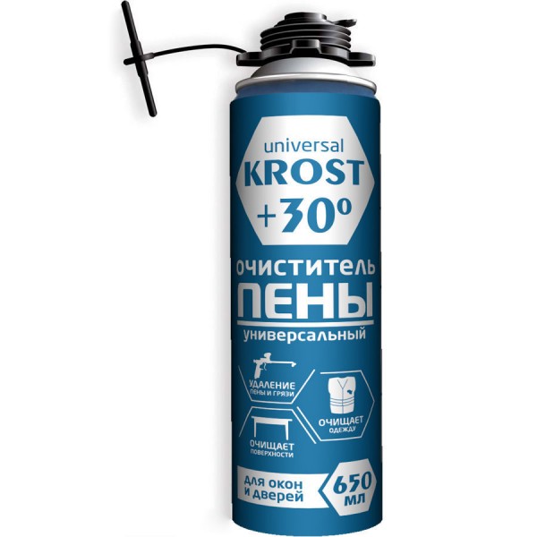 Фото Очиститель монтажной пены krost 650мл