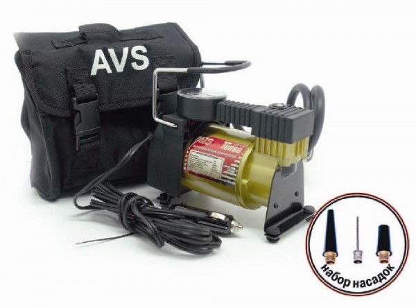 Компрессор автомобильный (12в, 40-50л/мин) turbo avs ka580