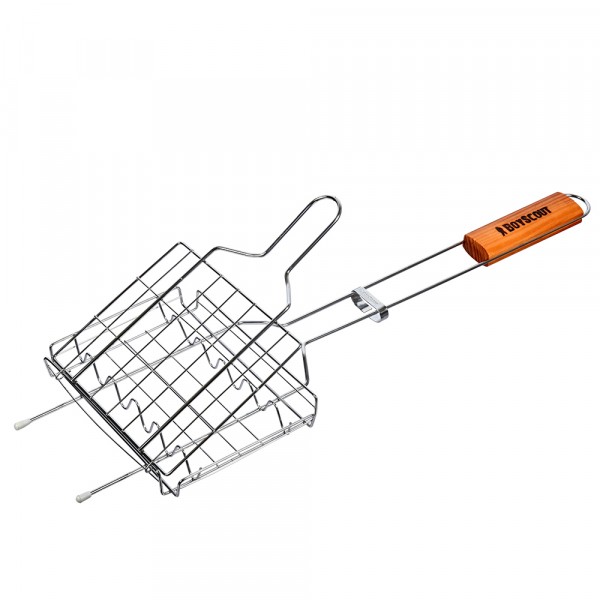 Фото Решетка-гриль для колбасок, сосисок 150*205*25 boyscout 61307