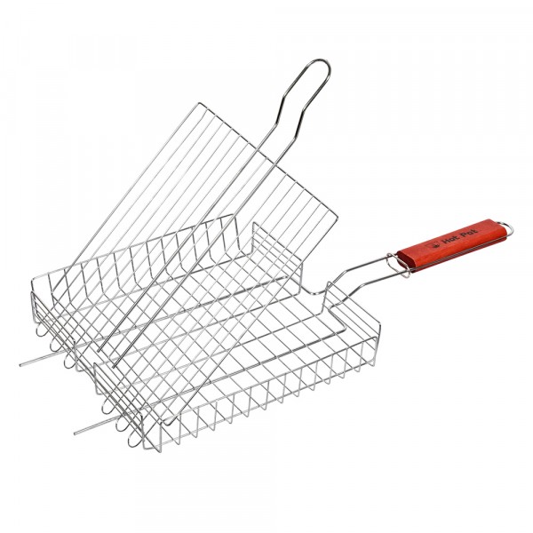 Фото Решетка-гриль универсальная глубокая 50*25*25, 4см hot pot