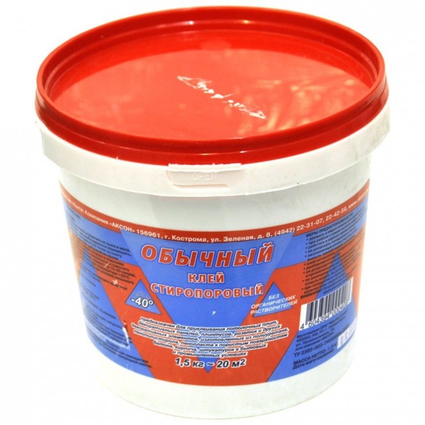 Клей стиропоровый обычный 1,5кг