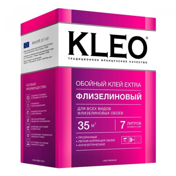 

клей для обоев kleo extra 35 /флизелиновый/