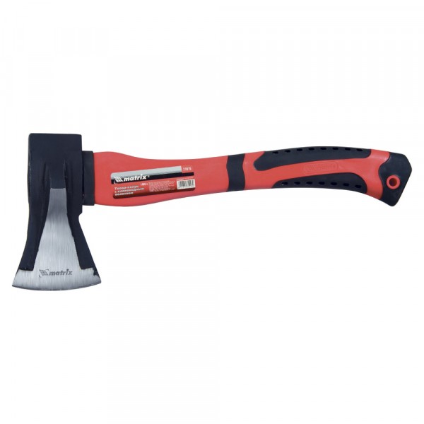 Топор-колун 1000гр с фиберглассовой 2-х комп. ручкой optimal matrix 21819