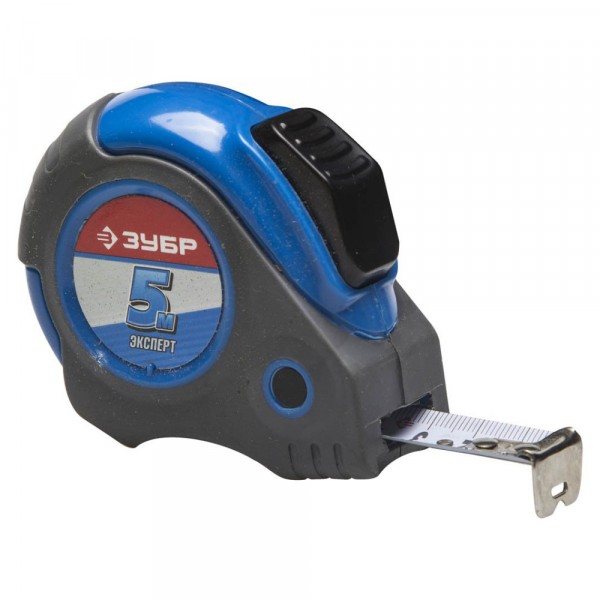 Рулетка 5м 19мм двухкомпонентный корпус эксперт зубр 34057-05-19_z01