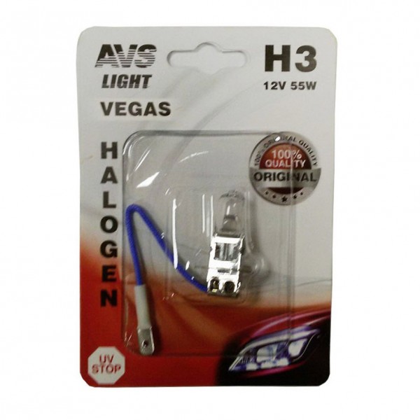 Лампа галогенная avs vegas h3.12v.55w 1шт a78481s