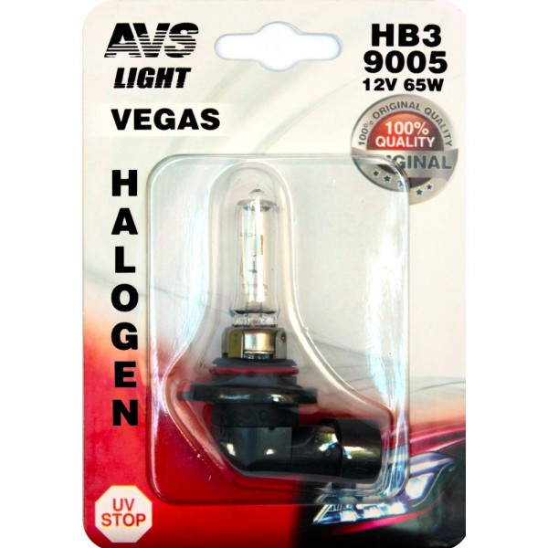 Фото Лампа галогенная avs vegas hb3/9005.12v.60w 1шт a78485s