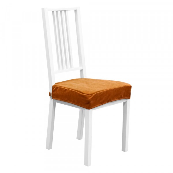 галета на стул 46*48 велюр однотонный терракот