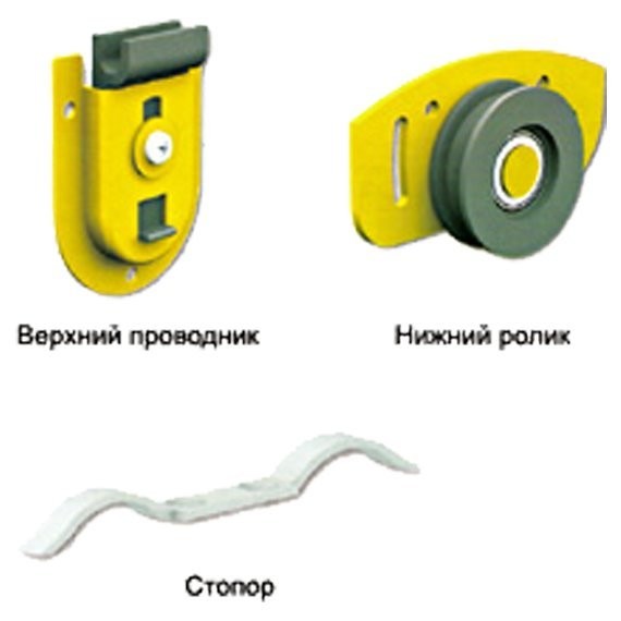 Комплект фурнитуры ar01 для 1 двери 70кг ares2