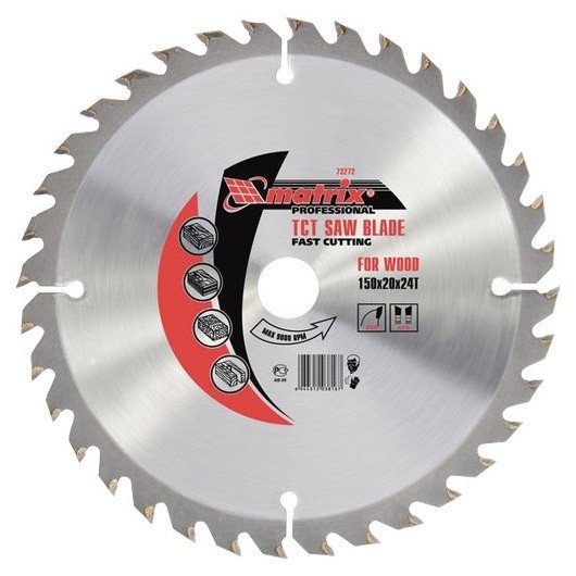 Фото Диск пильный по дереву 130*36зуб*20/16мм professional  matrix 73203