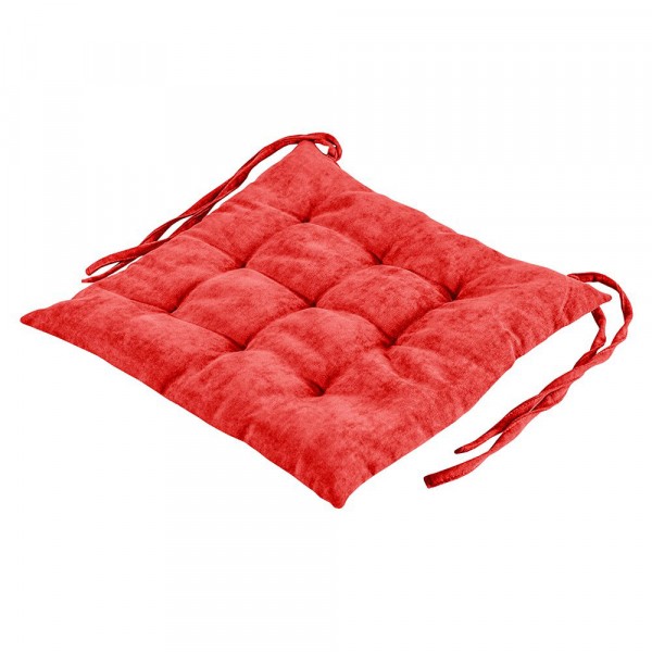 галета для стула/01 420х420 14024 велюр красный (7177)