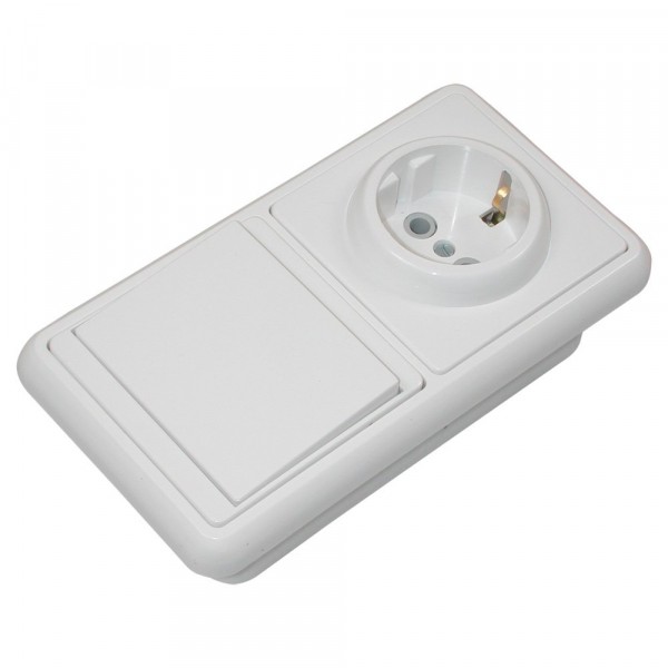 Фото Блок 1кл+розетка белла з/к с/у бквр-031