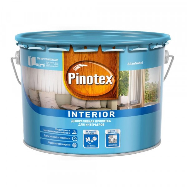 

декоративная пропитка pinotex interior clr 9л