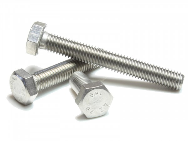 Фото Болт din933 с шестигранной головкой оцинк. м6х60 (10 шт)