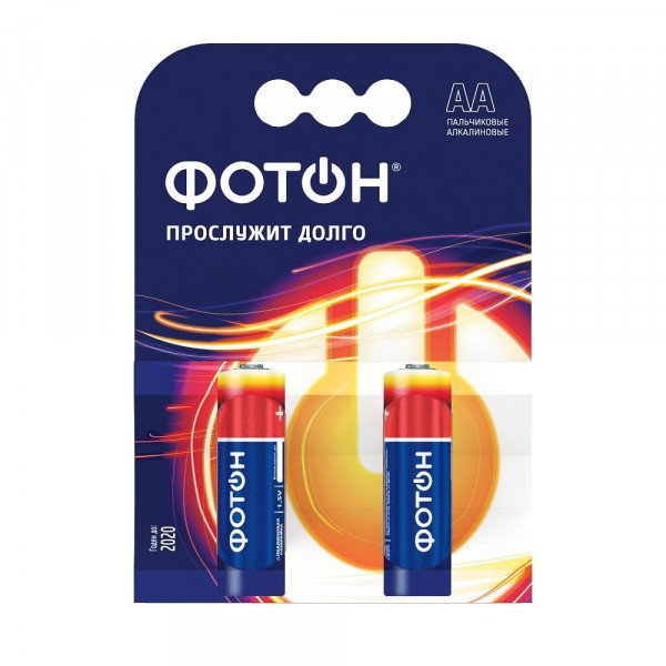 Фото Батарейка (аа, алкалиновая, 2шт) фотон 22444