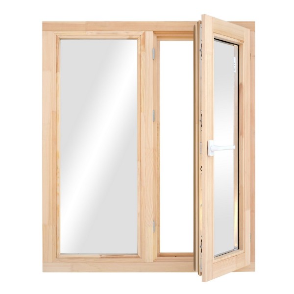 Окно деревянное с однокамерным стеклопакетом  960 х 970 мм